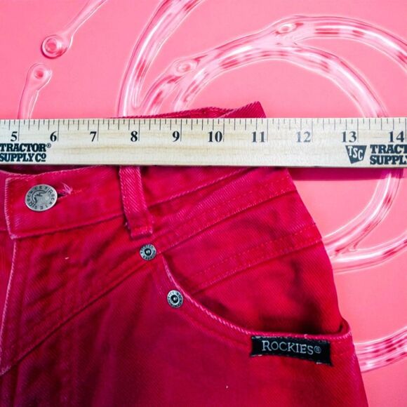 Vintage Rocky Mountain Jeans Womens 23 High Rise Straight Leg Western 34 Inseam - Picture 5 of 13